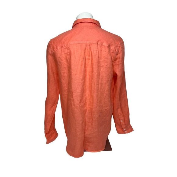 J. Crew Factory peach long sleeve button up shirt size L - Picture 7 of 14